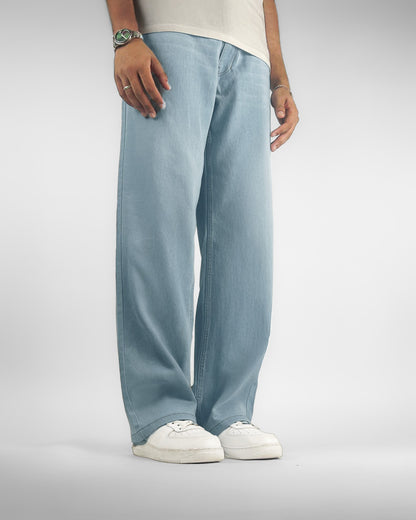 Ice Blue Straight Cut Jeans