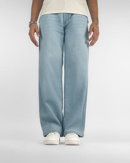 Ice Blue Straight Cut Jeans