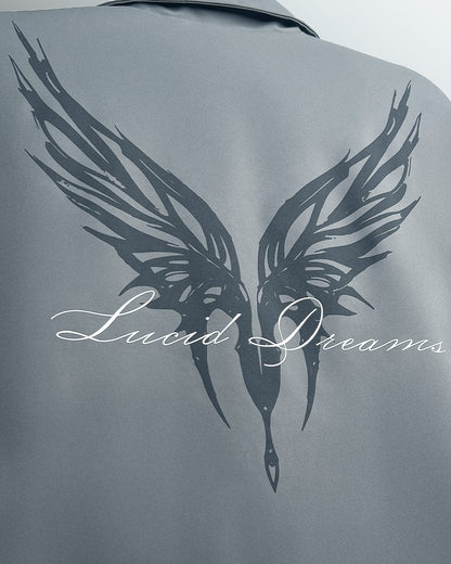 Lucid Dreams Grey Cotton Jacket