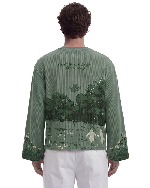We Dream Full Sleeves Ribbed T-Shirt
