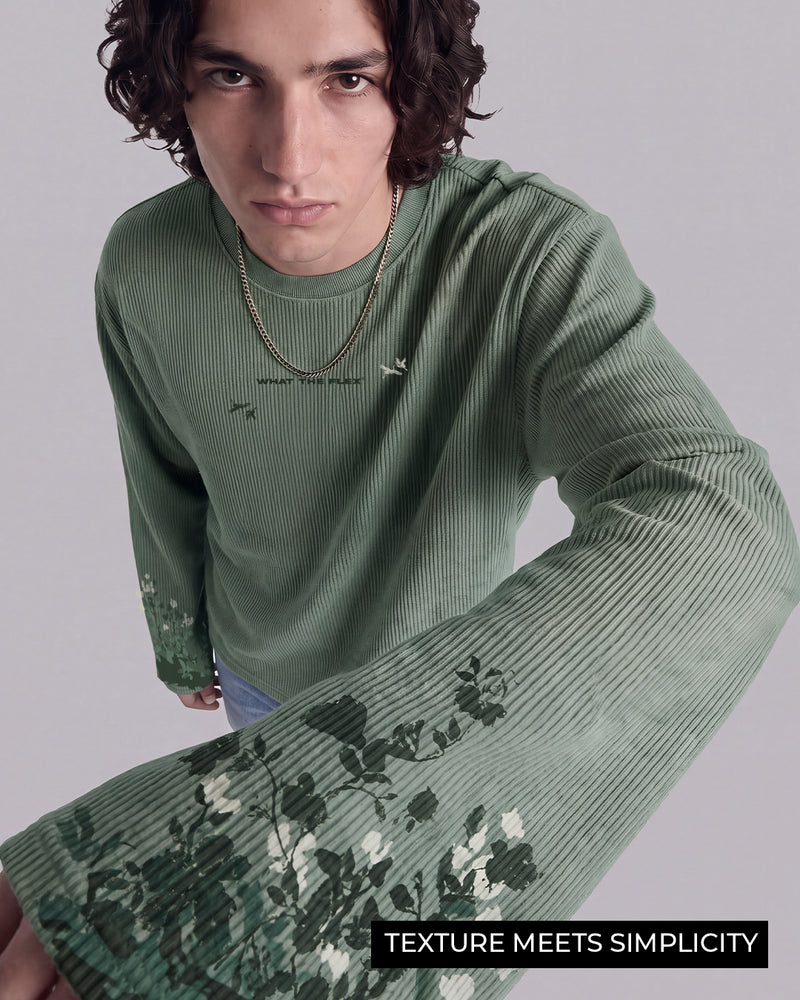 We Dream Full Sleeves Ribbed T-Shirt