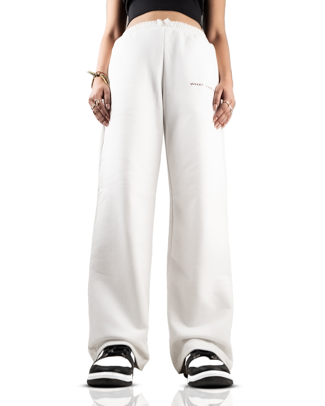 White Essential Cotton Pants