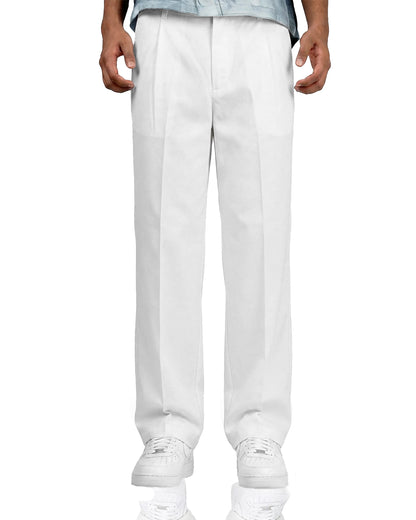 Structured Ivory Korean Pants