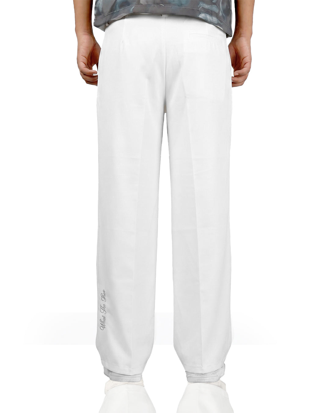 Structured Ivory Korean Pants