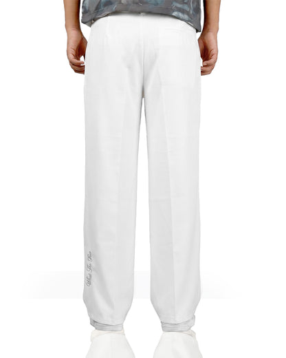 Structured Ivory Korean Pants