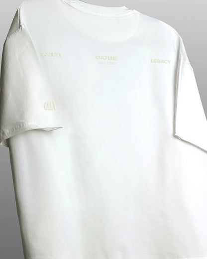 Raw White Boxy-Fit T-Shirt