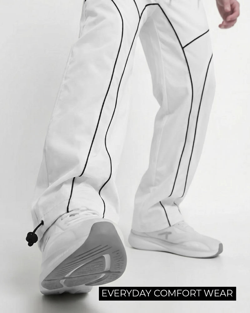 Baseline White Parachute Pants