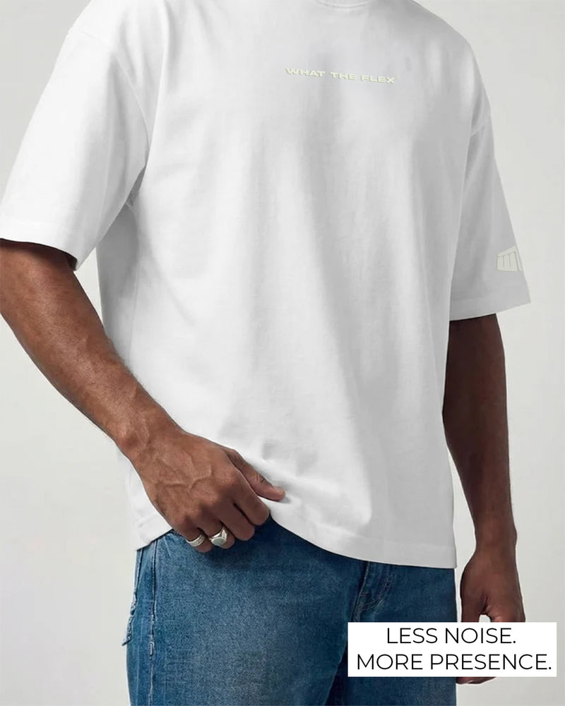 Raw White Boxy-Fit T-Shirt