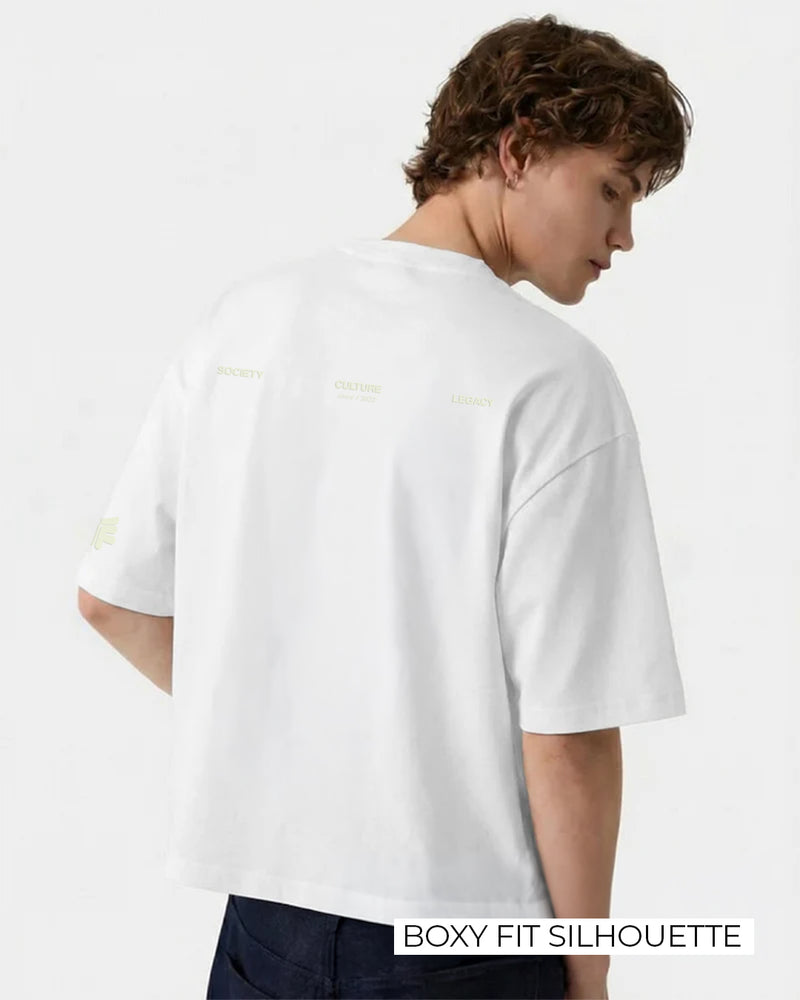 Raw White Boxy-Fit T-Shirt