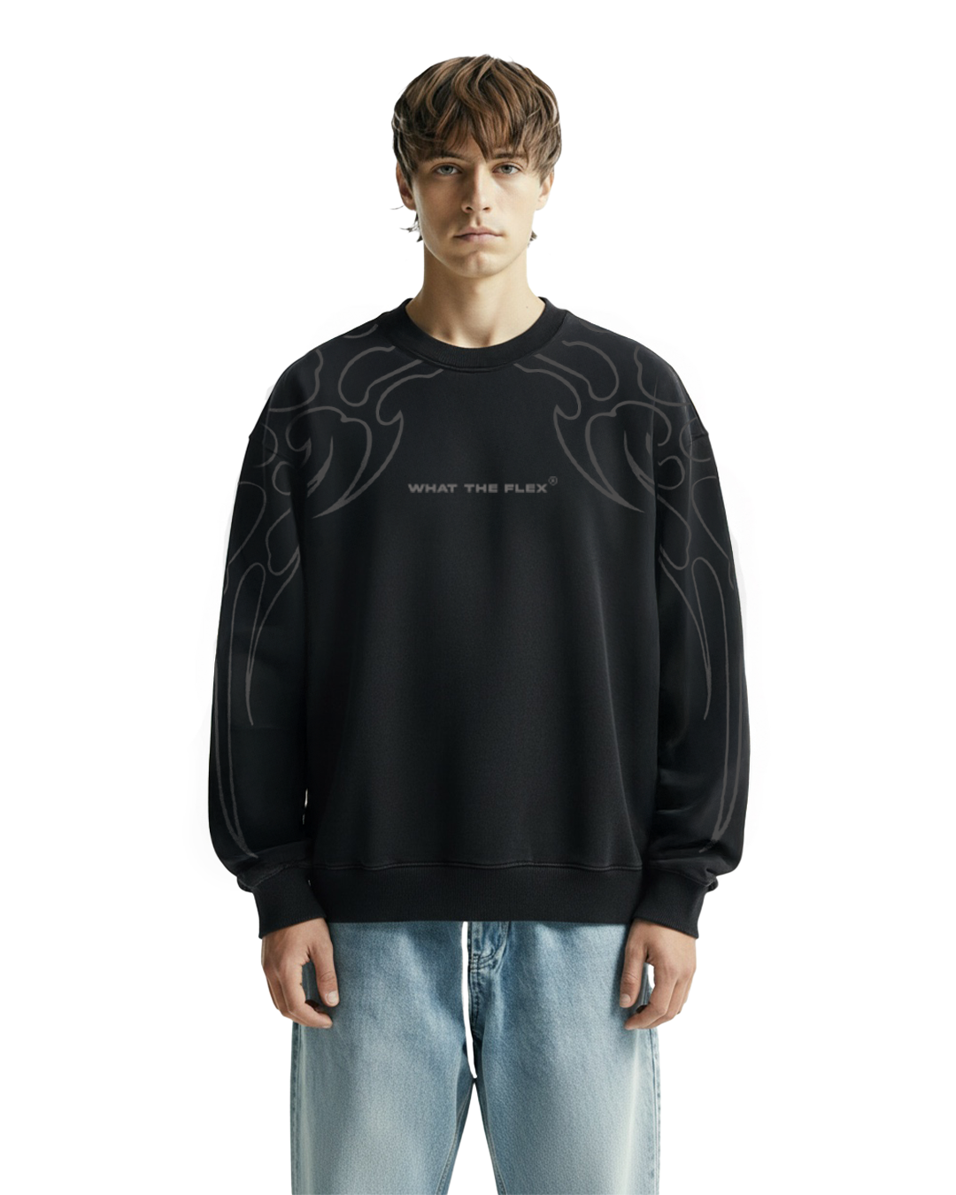 Wildfire Acid Wash Boxy-Fit Sweatshirt