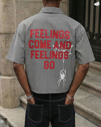 Feelings Checks Black shirt