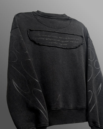 Wild Fire Acid Wash Sweatshirt