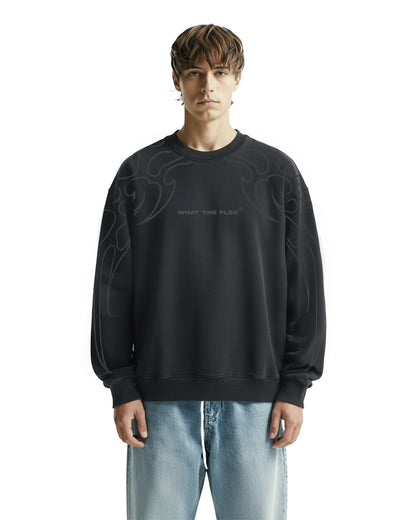 Wild Fire Acid Wash Sweatshirt