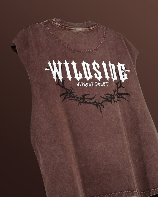 Wildside Acid Wash Vest