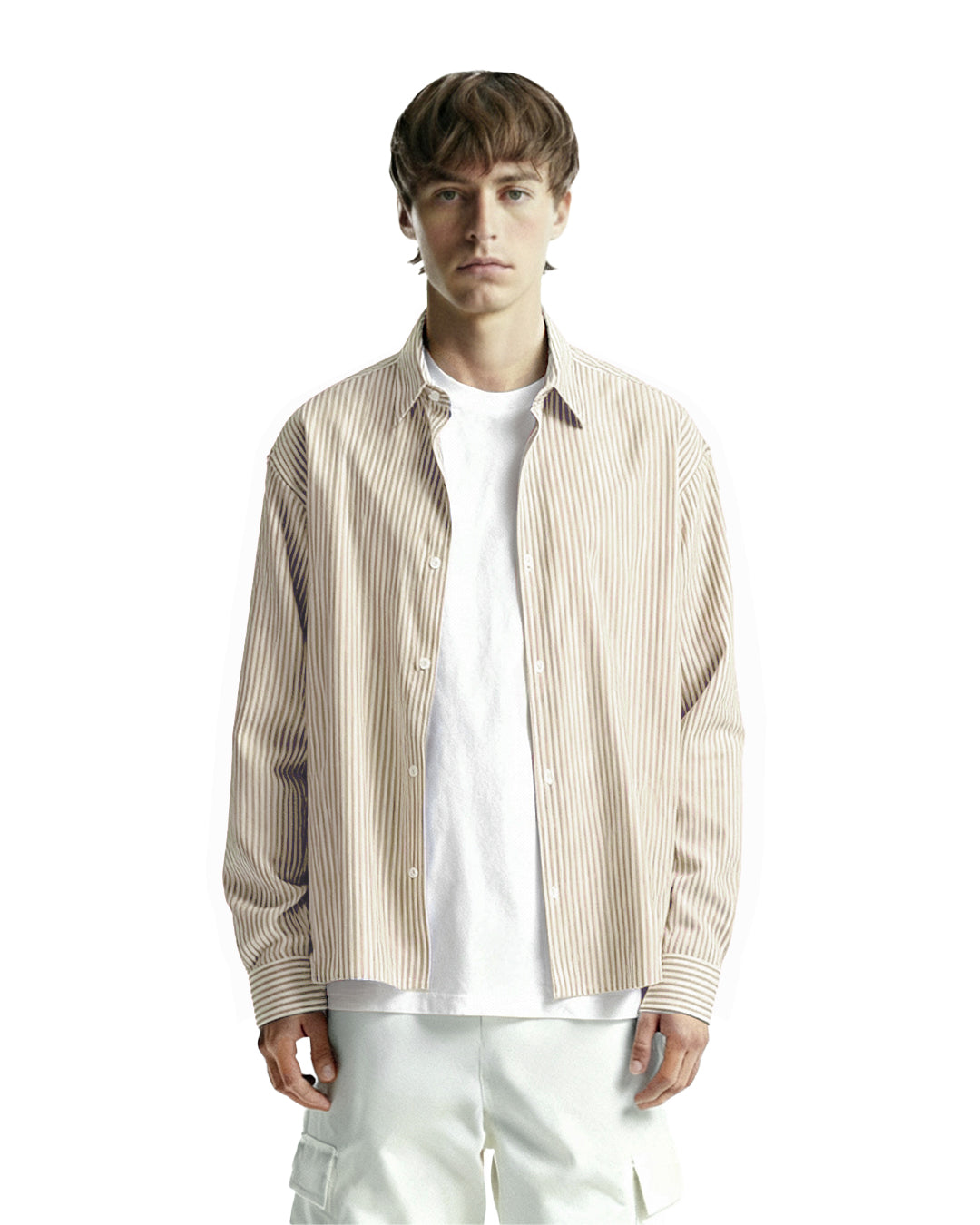 Basic Yellow Striped Shirt