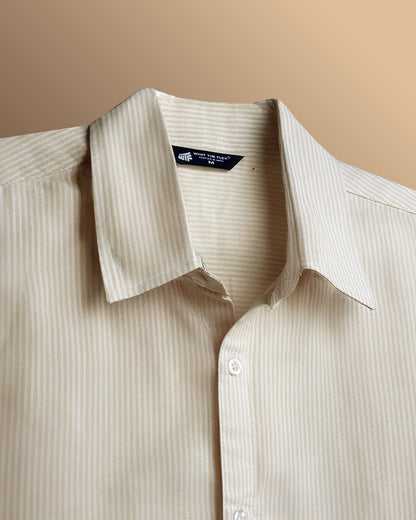 Basic Yellow Striped Shirt