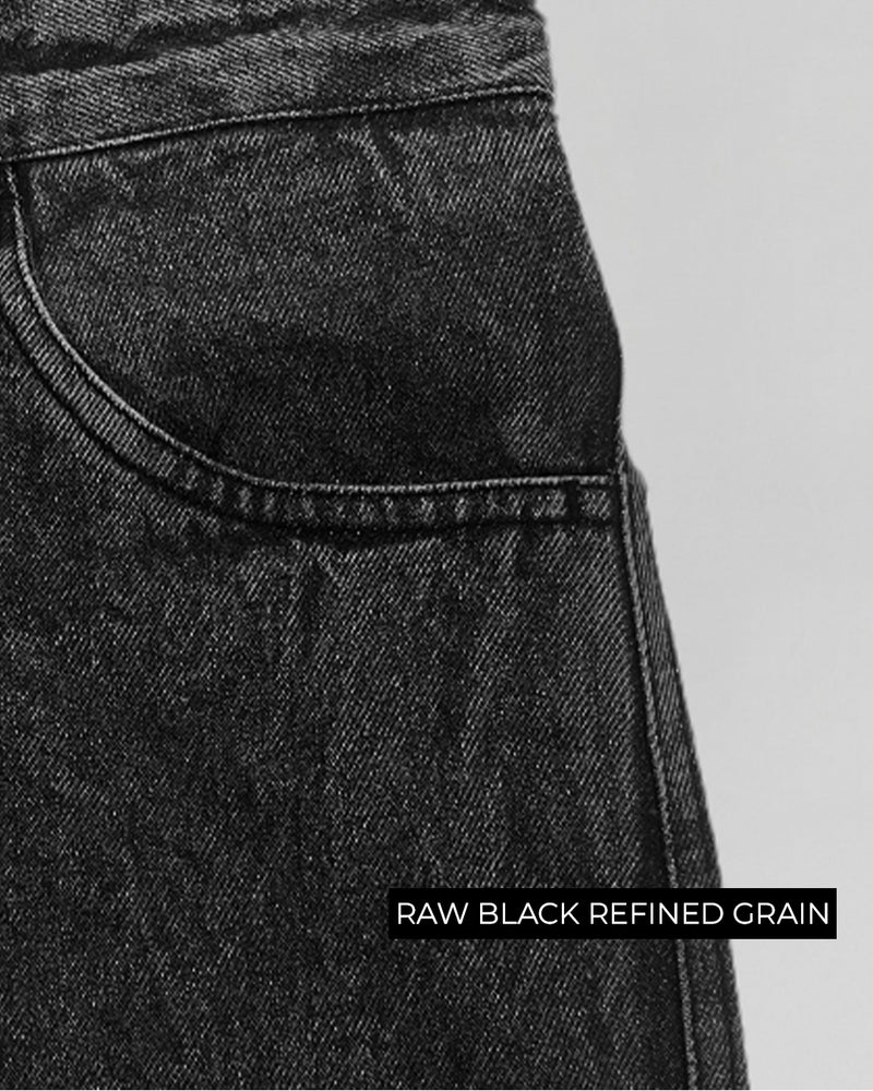 Zipper Denim Baggy Jeans