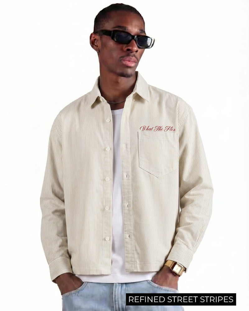 Alive Beige Striped Shirt