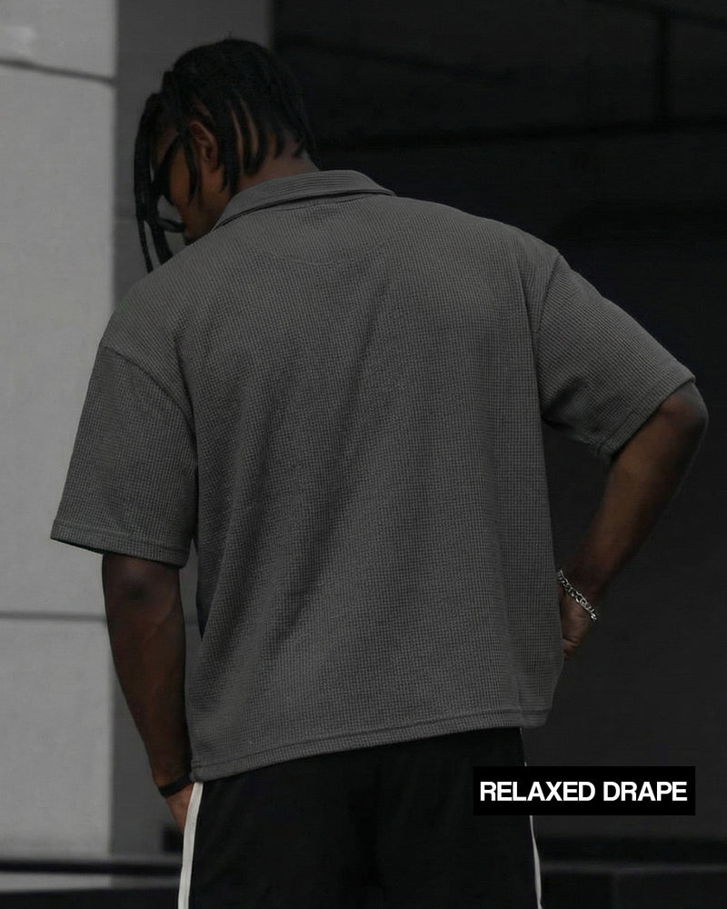Grey Polo With Zip