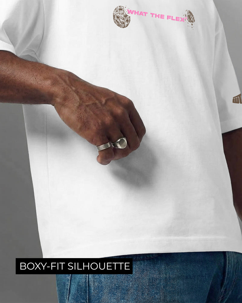 Ate It Boxy-Fit White T-shirt