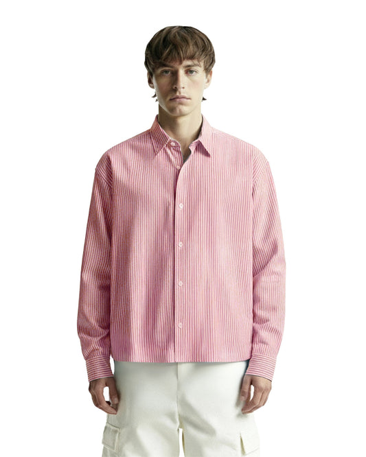 Basic Red Striped Shirt