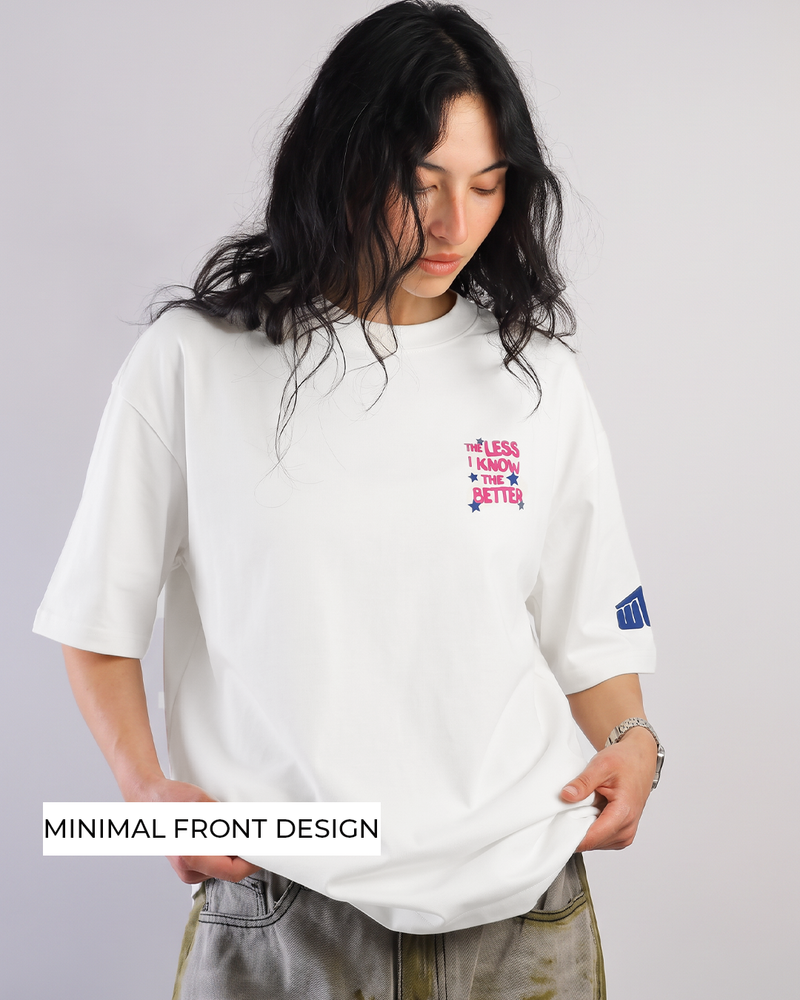 Better Boxy-Fit Off-White T-shirt For Women.