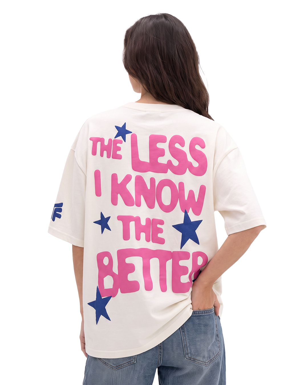 Better Boxy-Fit Off-White T-shirt For Women.