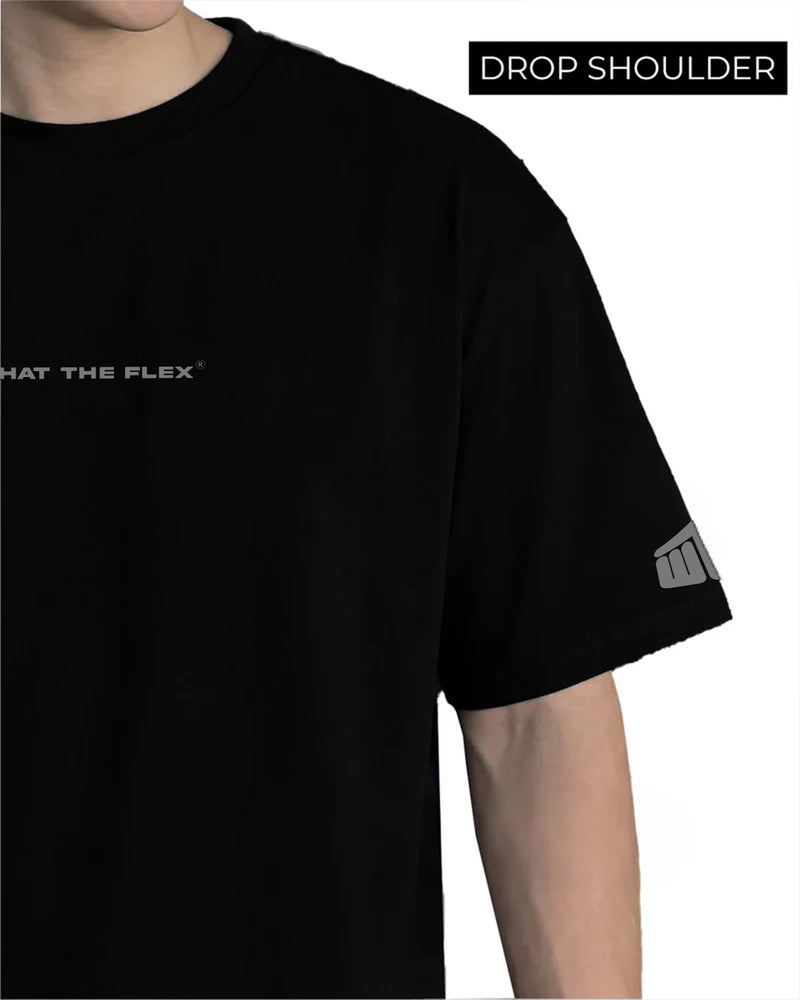 Raw Black Boxy-Fit T-Shirt