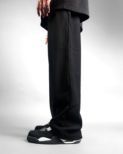 Black Ribbed Pants