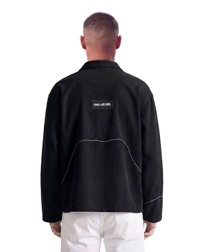 Infinite Black Ribbed Shirt