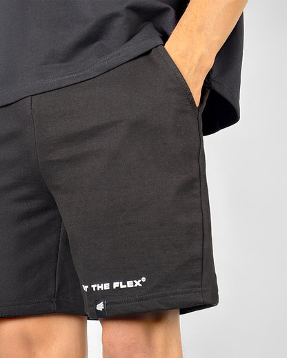 Classic Black Cotton Shorts
