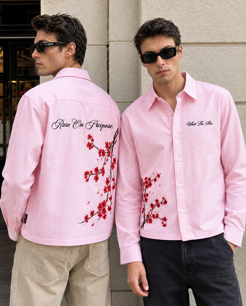 Bloom On Purpose Pink Striped Shirt