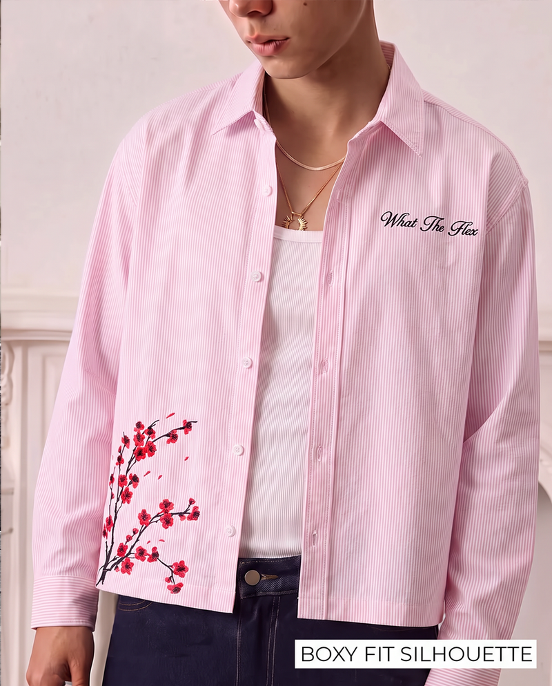 Bloom On Purpose Pink Striped Shirt