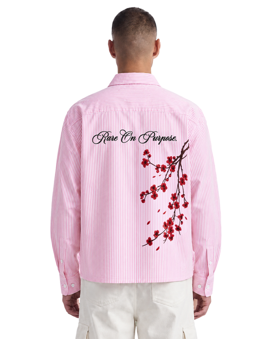 Bloom On Purpose Pink Striped Shirt