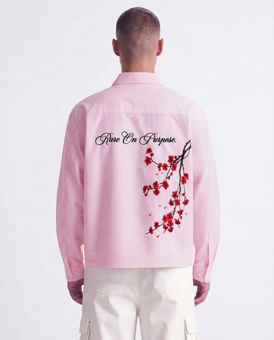Bloom On Purpose Pink Striped Shirt