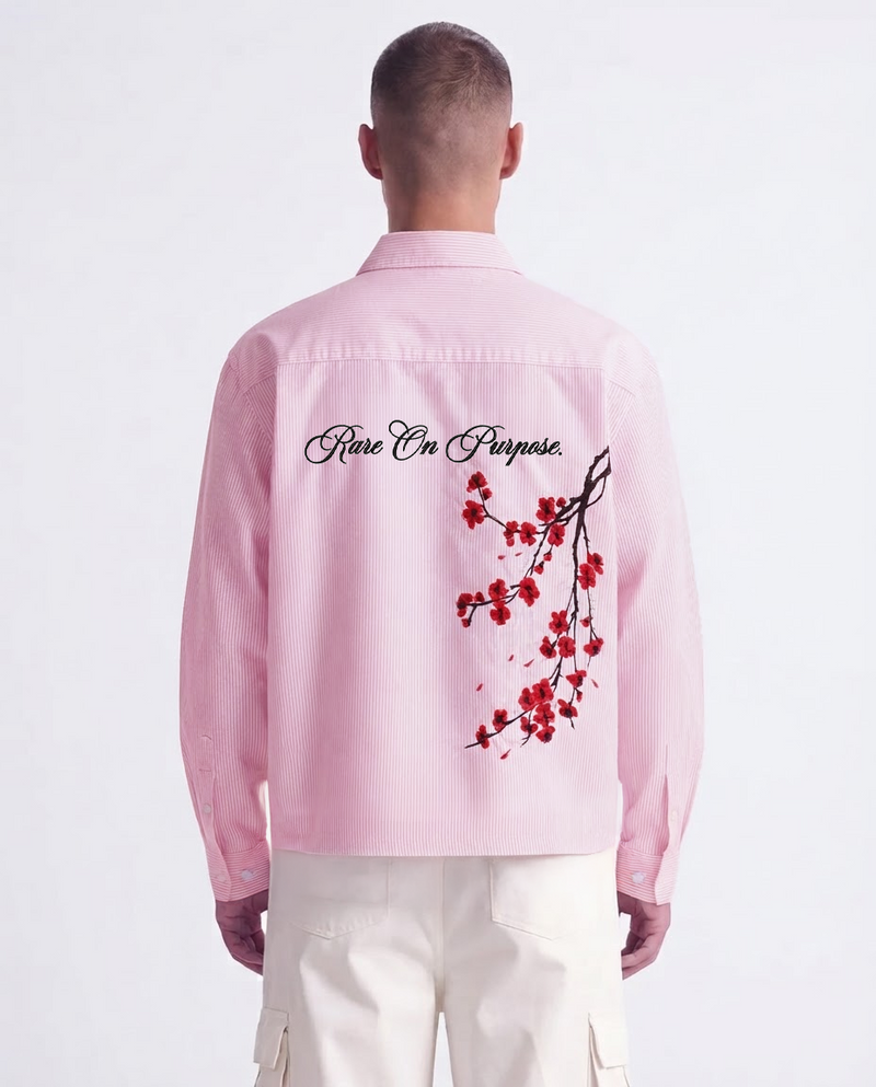 Bloom On Purpose Pink Striped Shirt
