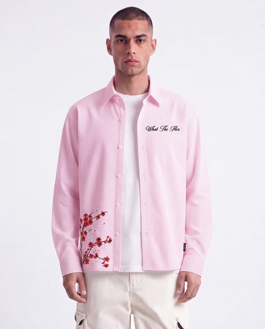 Bloom On Purpose Pink Striped Shirt