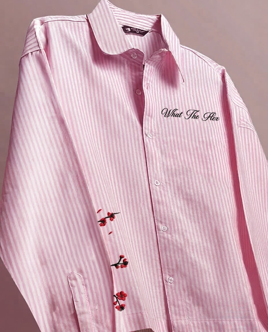 Bloom On Purpose Pink Striped Shirt