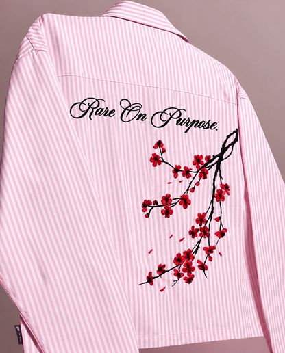 Bloom On Purpose Pink Striped Shirt