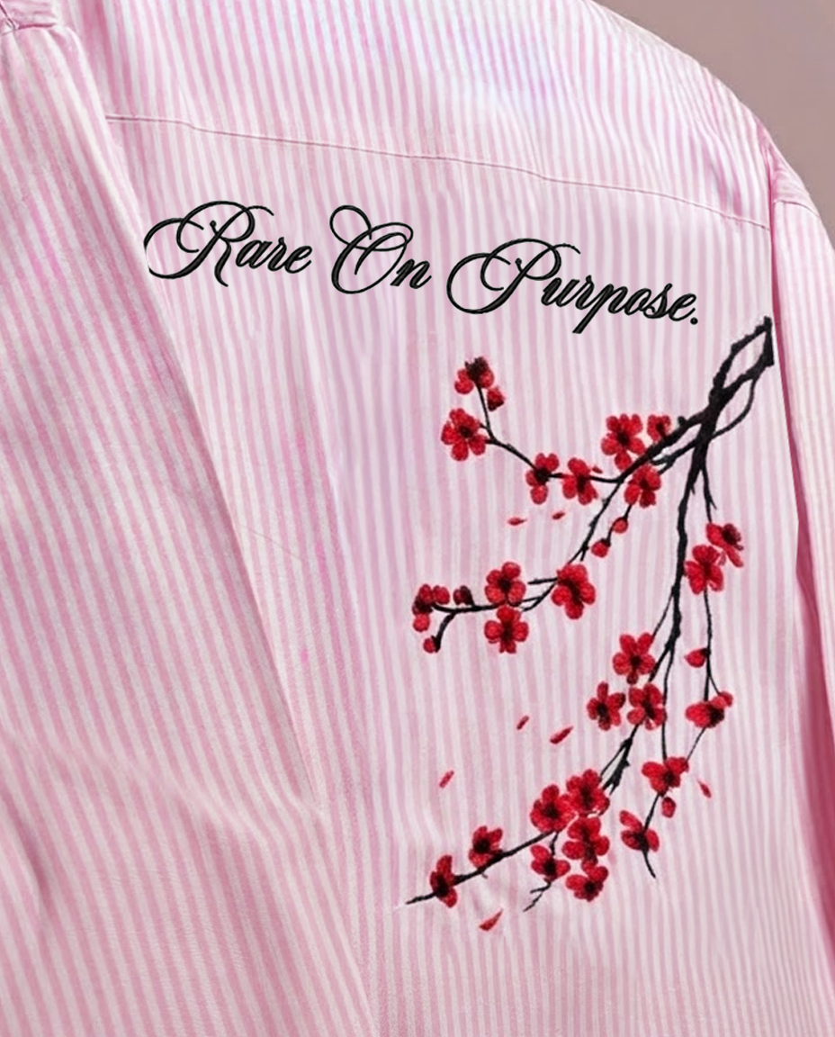Bloom On Purpose Pink Striped Shirt