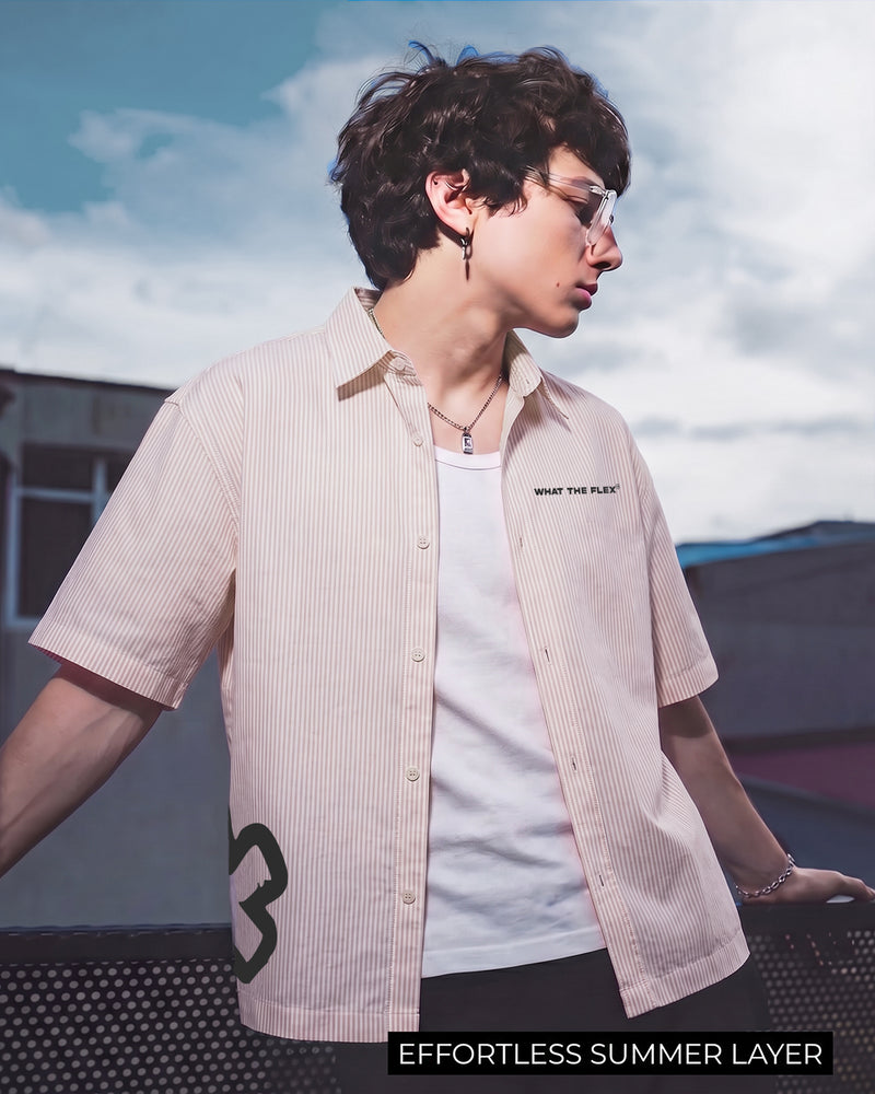 Broken Dreams Half Sleeve Striped Shirt