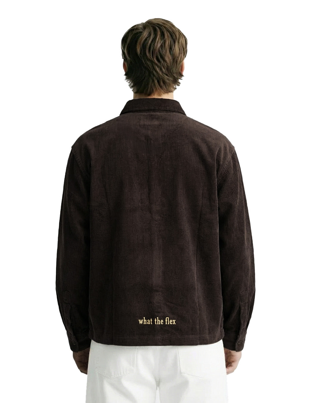 Buy Mocha Corduroy Overshirt – WHAT THE FLEX