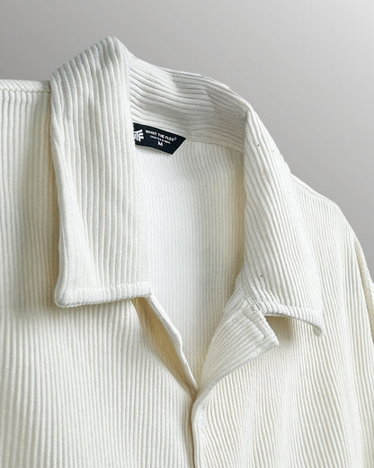 Cream Ribbed Shirt