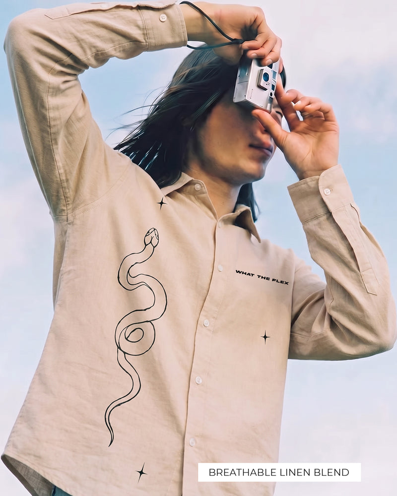 Culture Linen Full Sleeves Shirt
