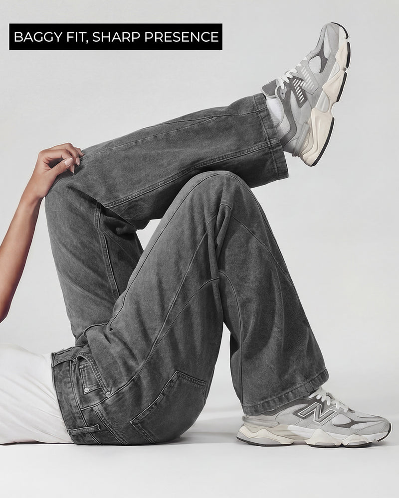 Cypher Grey Baggy Jeans