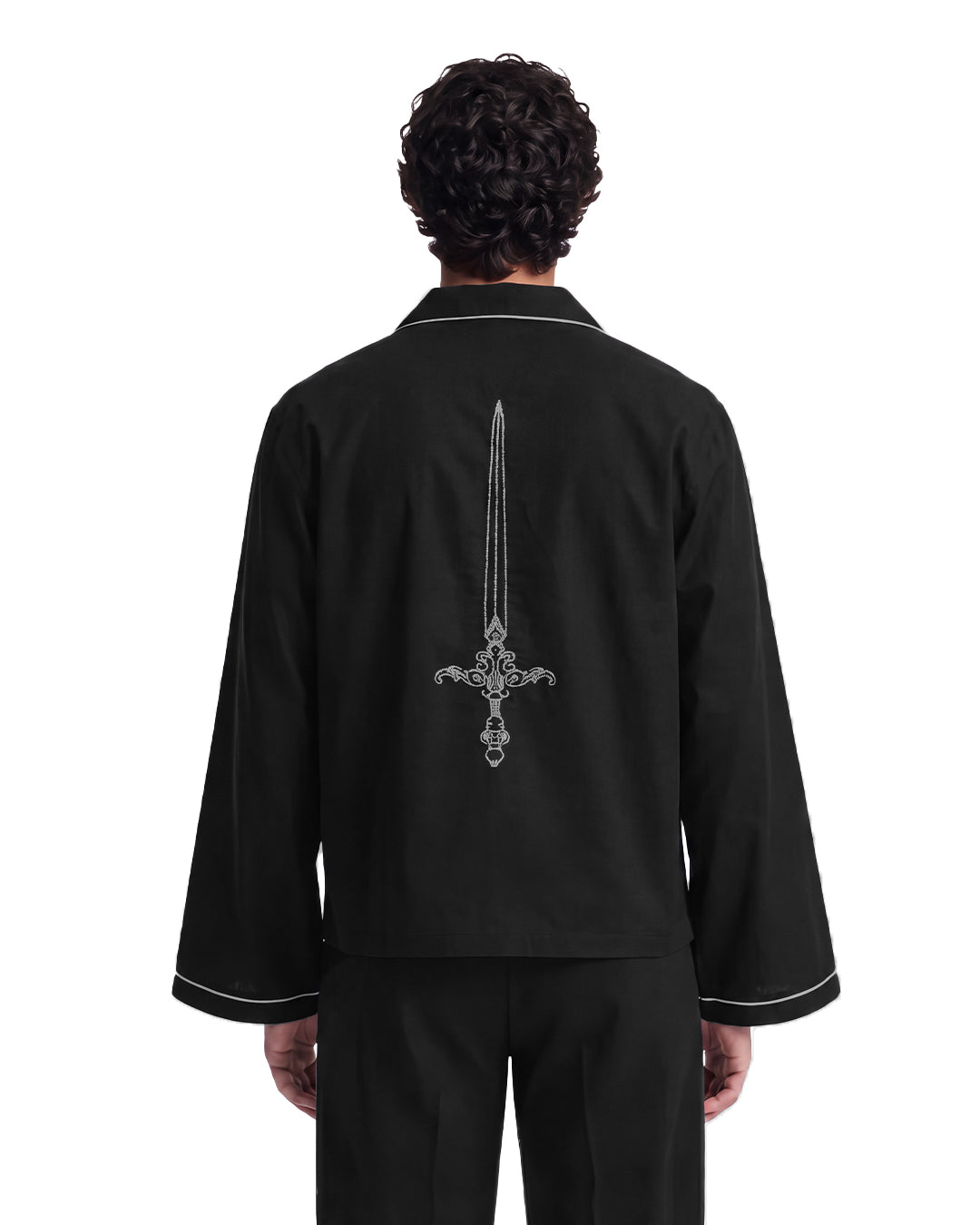 Death Oath Linen V-Neck Shirt
