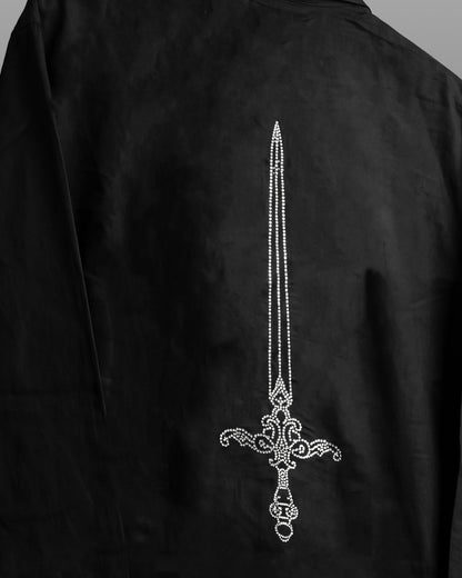 Death Oath Linen V-Neck Shirt