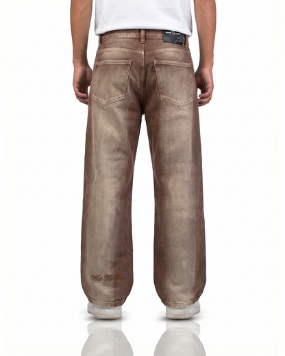 Drift Brown Baggy Jeans