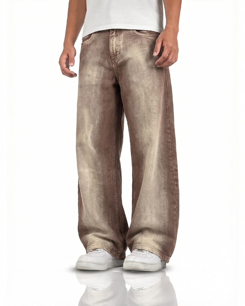 Drift Brown Baggy Jeans