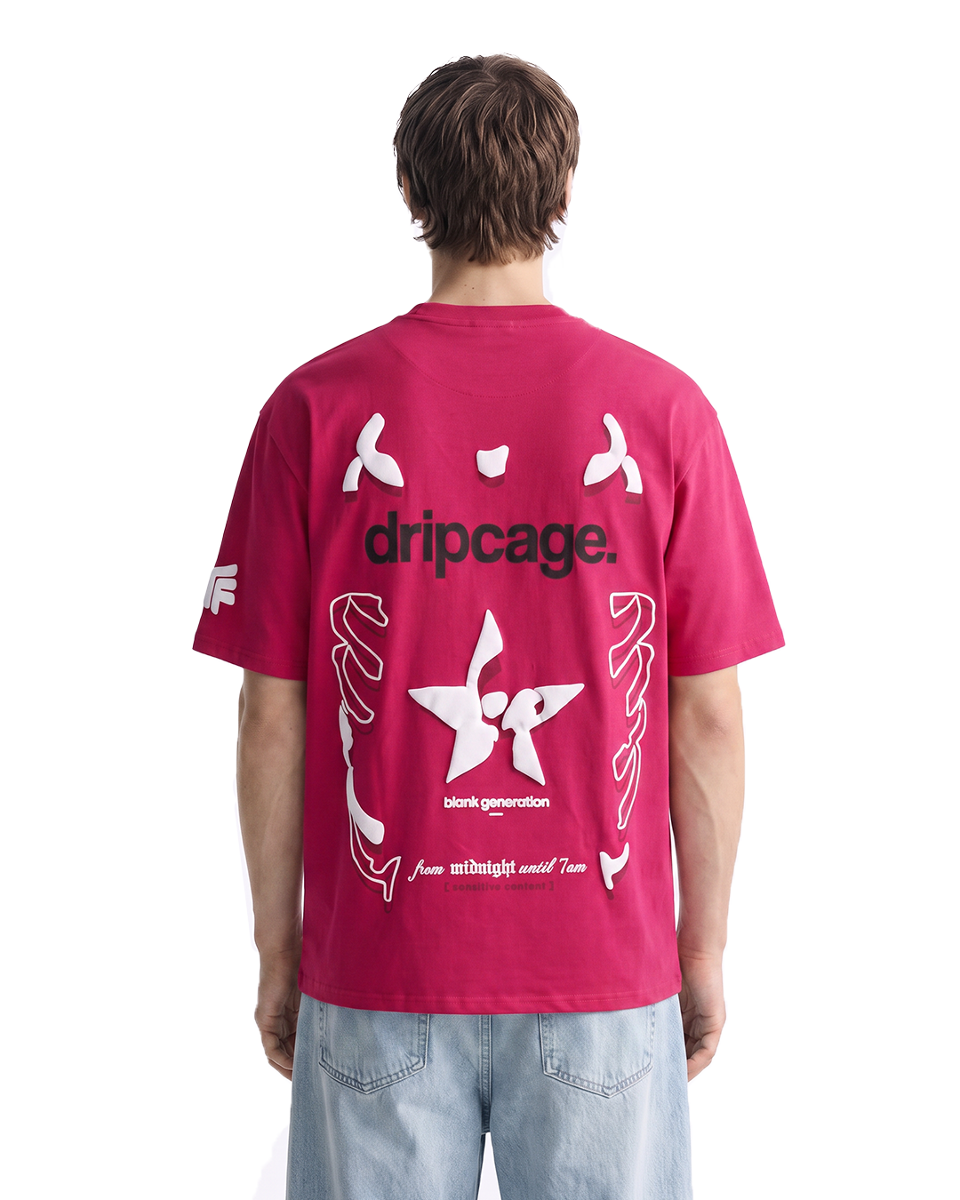 Dripcage Pink Heavyweight T-shirt